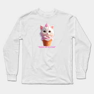 Purr-fectly Adorable Cat-tastic Ice Cream Long Sleeve T-Shirt